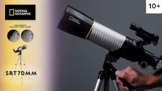 National Geographic SRT70MM 70mm Refractor Telescope with Panhandle Mount and Solar Filter [upl. by Thilde]