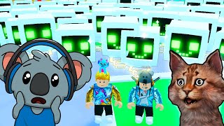 We Bought So Many Huge Happy Computers in Roblox Pet Simulator 99 [upl. by Atenahs]