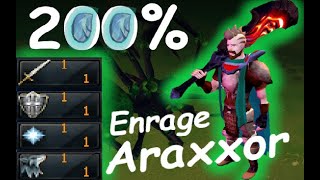 200 Enrage Araxxor on a Strength Pure 1 defence 1 prayer 1 attack 1 sum bossing [upl. by Cummings]