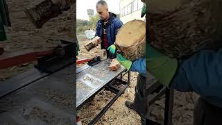 Best Log Splitter Double logsplitter machine woodwooding [upl. by Ezmeralda]