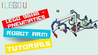 LEGO 9686 PNEUMATICS  Robot Arm Building Instructions  Robot Arm TUTORIALS [upl. by Brigham226]