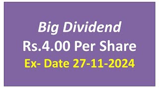 Dividend of Rs400 Dividend in November 2024 Upcoming Dividend in November 2024Dividend Stocks [upl. by Sille497]