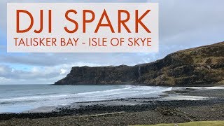 Talisker Bay Isle of Skye  DJI Spark footage [upl. by Yblehs]