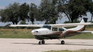 A Birds Eye View of the Okavango Delta A Return Flight from Maun to Vumbura in a Cessna 210 [upl. by Naimerej]