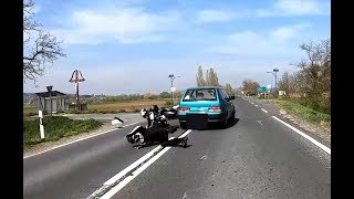 Videón egy hazai sokkoló baleset  Motorcycle crash in Hungary [upl. by Atiniv]