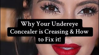 How to stop your undereye concealer from creasing Watch this💫 concealertutorial [upl. by Kynan]