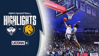 HIGHLIGHTS  UConn Mens Basketball Defeats East Texas AampM 8146 [upl. by Nodyarb]