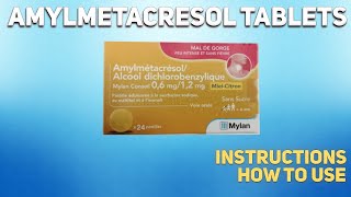 Amylmetacresol tablets Hexoral Agisept SuprimaLor NeoAngin how to use [upl. by Eeldarb]