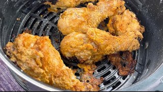 CRISPY AIR FRYER FRIED CHICKEN  AIR FRYER RECIPES [upl. by Notslar]