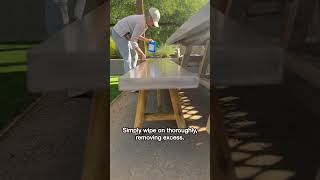 How to Apply 511 Concrete Sealant to Dining Table [upl. by Artcele]