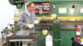 Propane amp Oxygen Torch Cutting Instructional Video [upl. by Cobby]