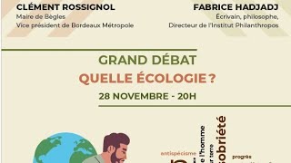 Débat sur lécologie F Hadjadj Vs C Rossignol [upl. by Vasiliki]