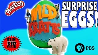 WILD KRATTS ARCTIC ADVENTURE Huge PlayDoh Surprise Egg PlayDoh POLAR BEAR Wild Kratts PARODY [upl. by Tecla]