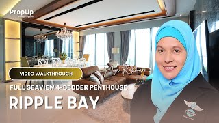 Ripple Bay 4Bedder Full Sea View Penthouse Video Walkthrough  MILA RAHMAN [upl. by Frankhouse]