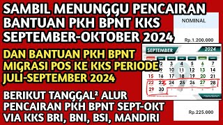 TANGGAL² ALUR PENCAIRAN BANTUAN PKH amp BPNT PERIODE SEPTEMBEROKTOBER VIA KKS BNI BRI BSI MANDIRI [upl. by Netsew]