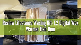 Review Lifestance Waxing Kit L2 Digital Wax Warmer Hair Removal Machine 4 Packs of Wax Beads141 [upl. by Goth]