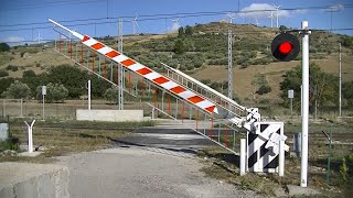 Spoorwegovergang Castronovo di Sicilia I  Railroad crossing  Passaggio a livello [upl. by Milson836]