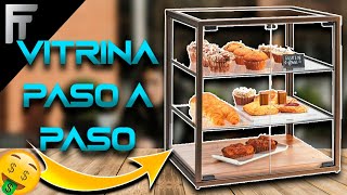 Como hacer una Vitrina economica vitrina de vidrio y aluminio economicavitrina para exibicion [upl. by Curzon]