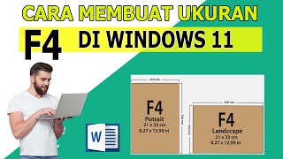 Cara menambahkan ukuran kertas Folio F4 di windows 11 [upl. by Argent]