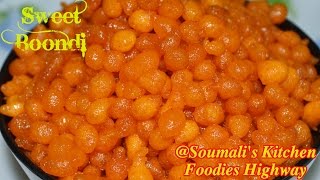 How to prepare Sweet Boondi  Diwali Special Recipe  Bengali Bode Recipe [upl. by Llednew]