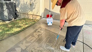 ‘It’s all been so spontaneous’ New Braunfels artist goes viral with powerwashing artwork [upl. by Gretna]