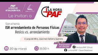 ISR arrendamiento de personas físicas Resico vs Arrendamiento [upl. by Pembroke]