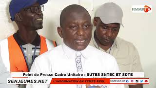 Point de Presse Cadre Unitaire  SUTES SNTEC ET SDTE [upl. by Merfe]