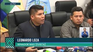 Senador “evista” rechaza amenazas de bloqueos de seguidores de Evo Morales [upl. by Amando]