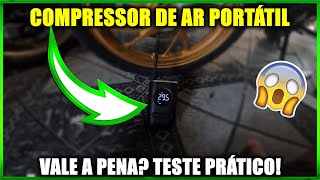 MINI COMPRESSOR DE AR PORTÁTIL TESTE PRÁTICO [upl. by Charmion]