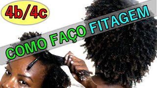 FINALIZAÇÃO COM DEFINIÇÃO DE CACHOS  Cabelo Crespo 4B4C Curto COMO FAÇO FITAGEM [upl. by Dasie]