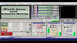 Mach3 Mill  Configuração da area de trabalho e limites work area table and limits setup Parte 3 [upl. by Green]