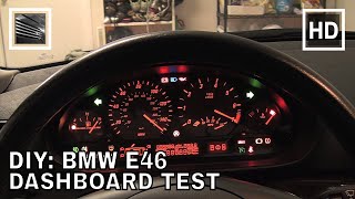 DIY BMW E46 Dashboard Test [upl. by Bonn]