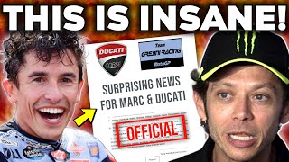 HUGE NEWS For Marquez amp Gresini JUST Got Leaked Rossi BOLD Statement to Marquez  MotoGP News [upl. by Eiramrefinnej656]