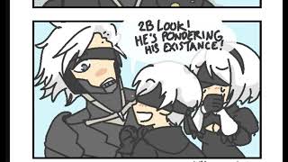 2B and 9S meet Raiden [upl. by Nahgam]