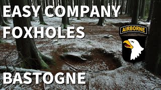 The Real Easy Company Foxholes Bois Jaques  Bastogne [upl. by Mathe]