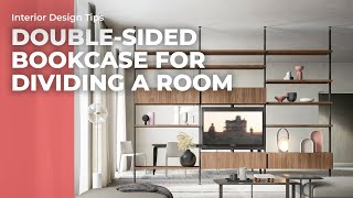 How to divide a room discover 5 modern doublesided bookcases [upl. by Anirehs]