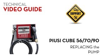 Piusi Cube 567090  Replacing the Pump [upl. by Recnal715]