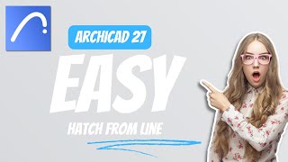 Archicad 27  Hatch From Line [upl. by Ailadi]