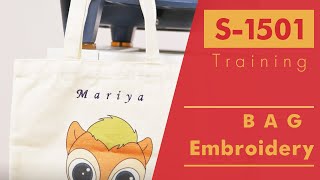 Smartstitch Embroidery Machine S1501 Learn Embroidery Embroidery on Bags [upl. by Anthea]