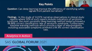 Developing a SAS Deep Learning MedDRA Encoder MedDRADeepCoder for Patient Narratives [upl. by Shamma]