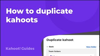 How to duplicate kahoots [upl. by Eblehs]