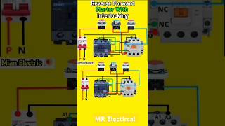 motor reverse forward interlocking wiring  Reverse Forward Motor starter wiring  interlocking [upl. by Adnaval]