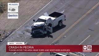 Crash in Peoria near 103rd and Northern avenues [upl. by Fisoi]