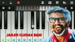 Jailer Climax BGM  Easy piano Tutorial  Anirudh  Rajinikanth [upl. by Enair343]