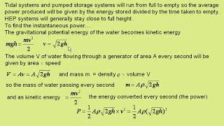 energy in tidal barrages HEP and pumped storage systems [upl. by Onivag]