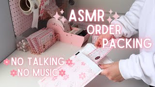 Lets pack orders✨ASMR✨ small business ASMR packing orders ASMR order packing no talking no music [upl. by Durward]