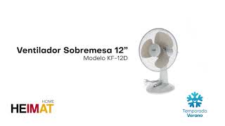 Ventilador Sobremesa 12” Modelo KF12D [upl. by Vani618]