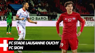 FC Stade Lausanne Ouchy 04 FC Sion  Challenge League vs Super League 🇨🇭 [upl. by Tersina154]