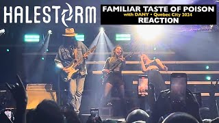 Brothers REACT to Halestorm with Dany Familiar Taste of Poison Quebec City 2024 [upl. by Marba917]