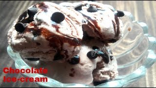 CHOCOLATE ICECREAM WITHOUT ANY MACHINE  চকোলেট আইসক্রীম বাংলা রেসিপি [upl. by Itsrik]